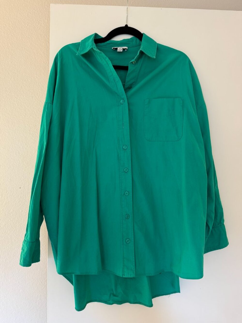 Green Topshop Button Down
